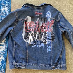 Coors Light Levi Strauss Jean jacket large 
