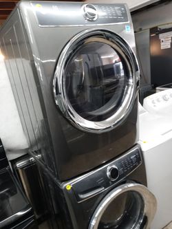Electrolux gray stackable front load washer and gas dryer - Free delivery