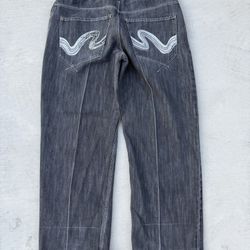 Baggy southpole jeans with unique back pocket design jeans size 38