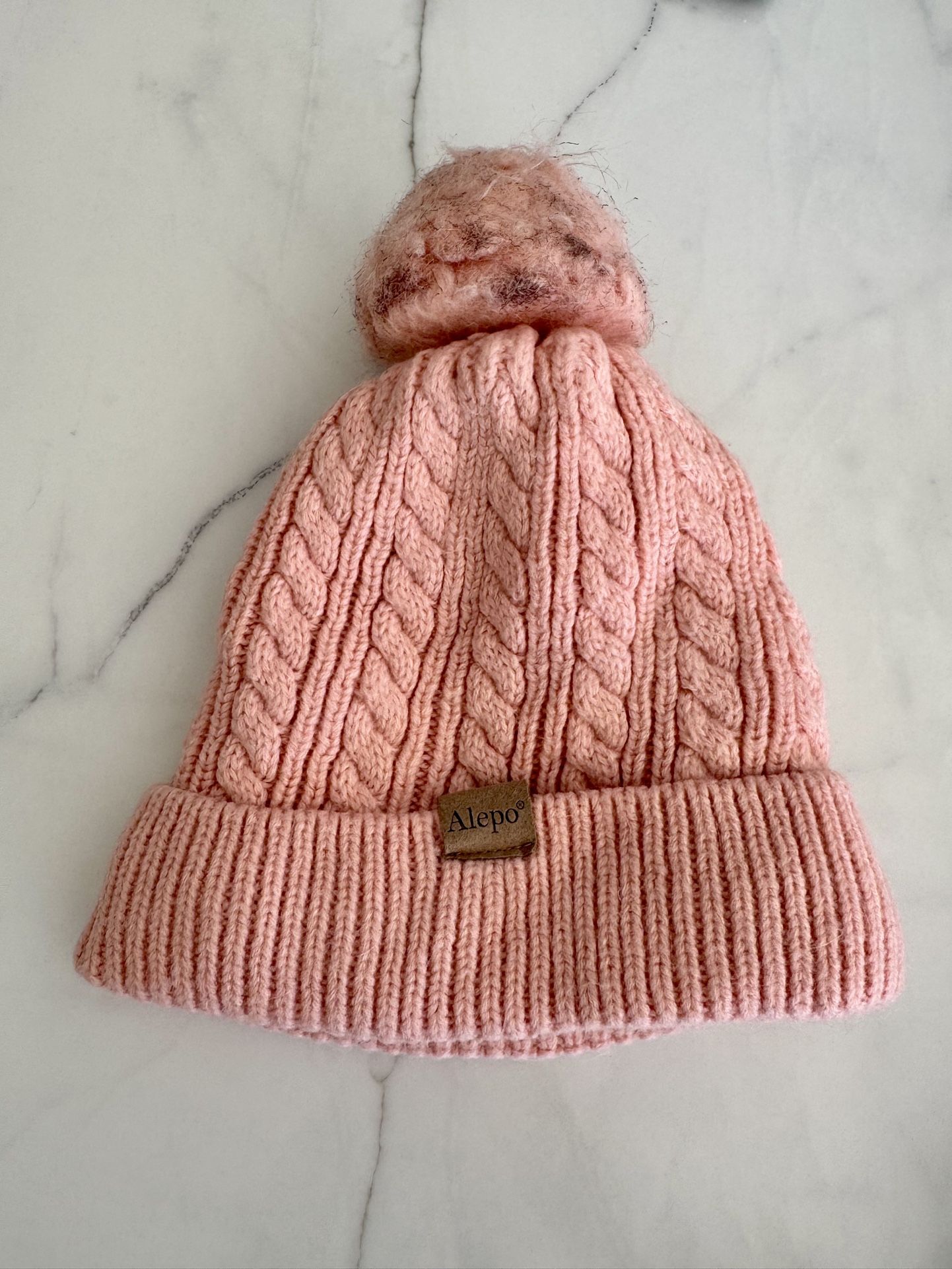 Girls Pink Winter Hat