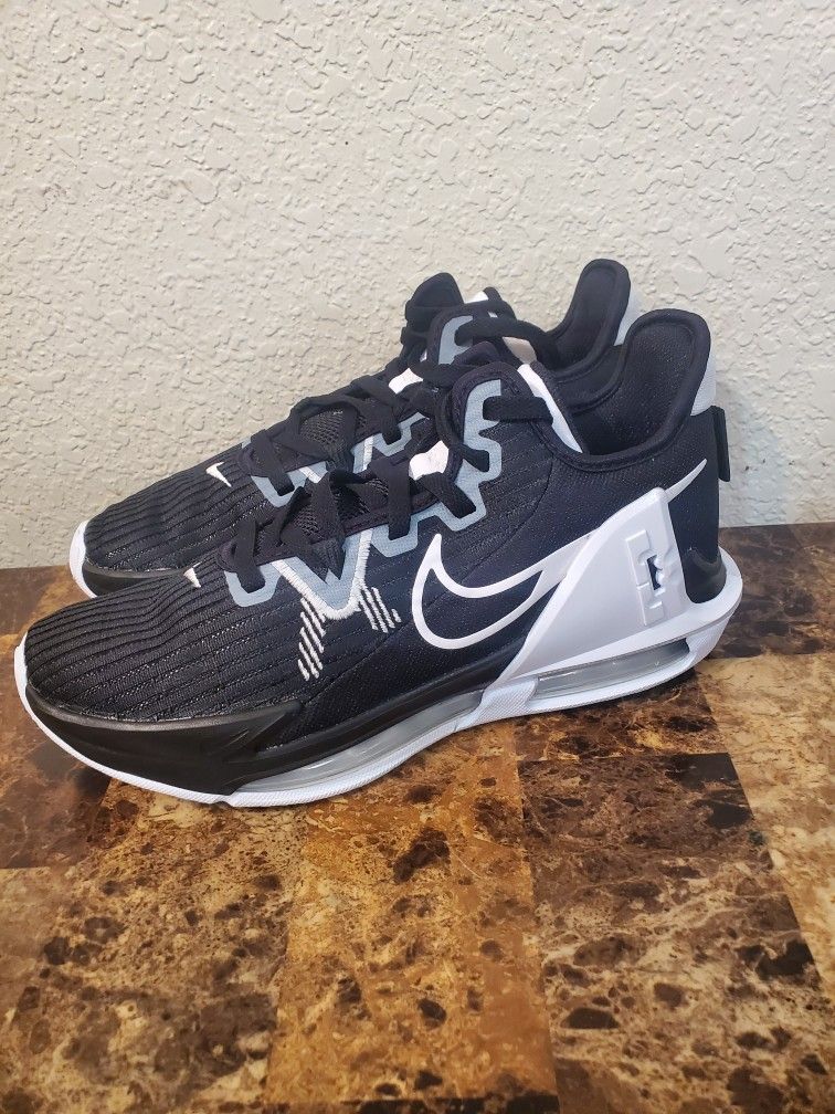 New Nike LeBron Witness 6 DO9843 Black Men's Size 8/Women's 9.5 Basketball Shoes