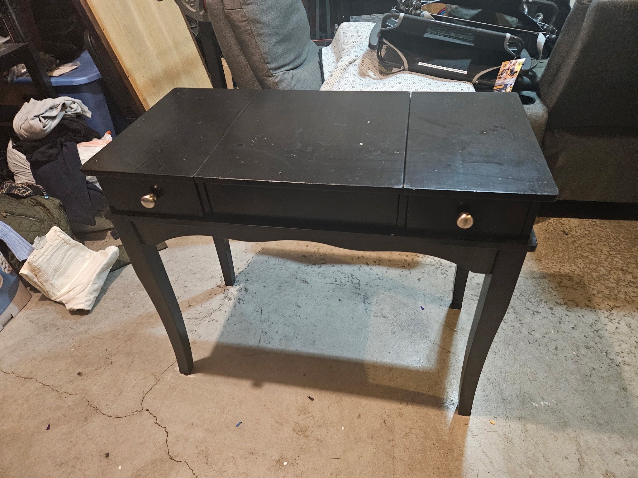Black Vanity Desk