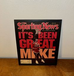 Michael Jordan sporting news 98 Magazine Cover Print frame