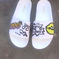 The White Brand Slides - Brand New