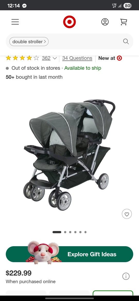 Graco Double Glider Stroller
