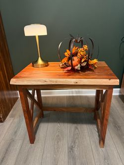 Live Edge Solid Wood Side Table