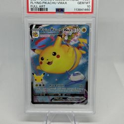 2021 Pokemon Celebrations 007 Full Art/Flying Pikachu Vmax PSA 10