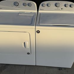 Whirlpool set washer and dryer in electric silver panel. Excellent working condition. Same-day delivery and installation available