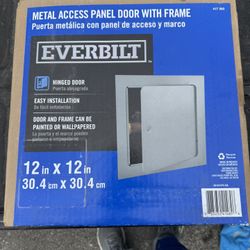 Everbilt Metal Access Panel Door With Frame, 12" x 12", New NIB