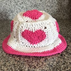 Handmade Heart Bucket Hat 