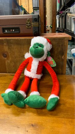 Plush Santa Sock Monkey