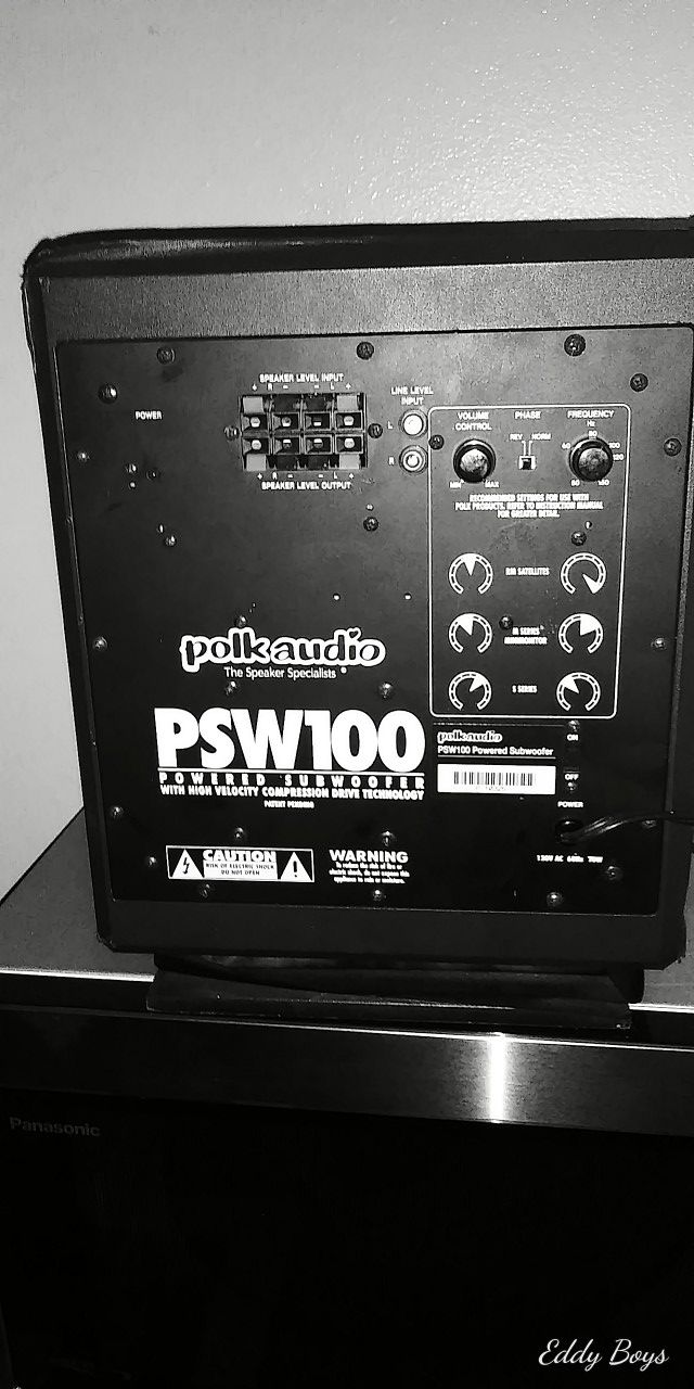 Polk Audio psw100 powered subwoofer