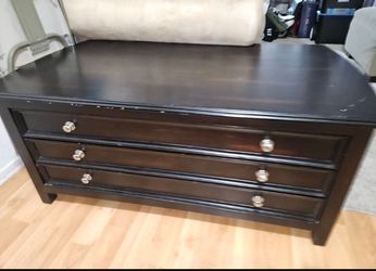 Dark Brown Dresser - Glossy Finish