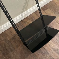 Floating Glass Under TV Shelving 18” 