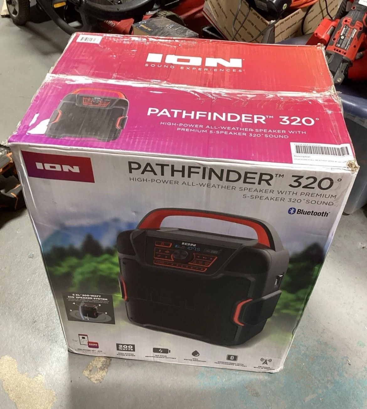 ION Pathfinder 320 High-Power All Weather Speaker Premium 5-Speaker Sound
