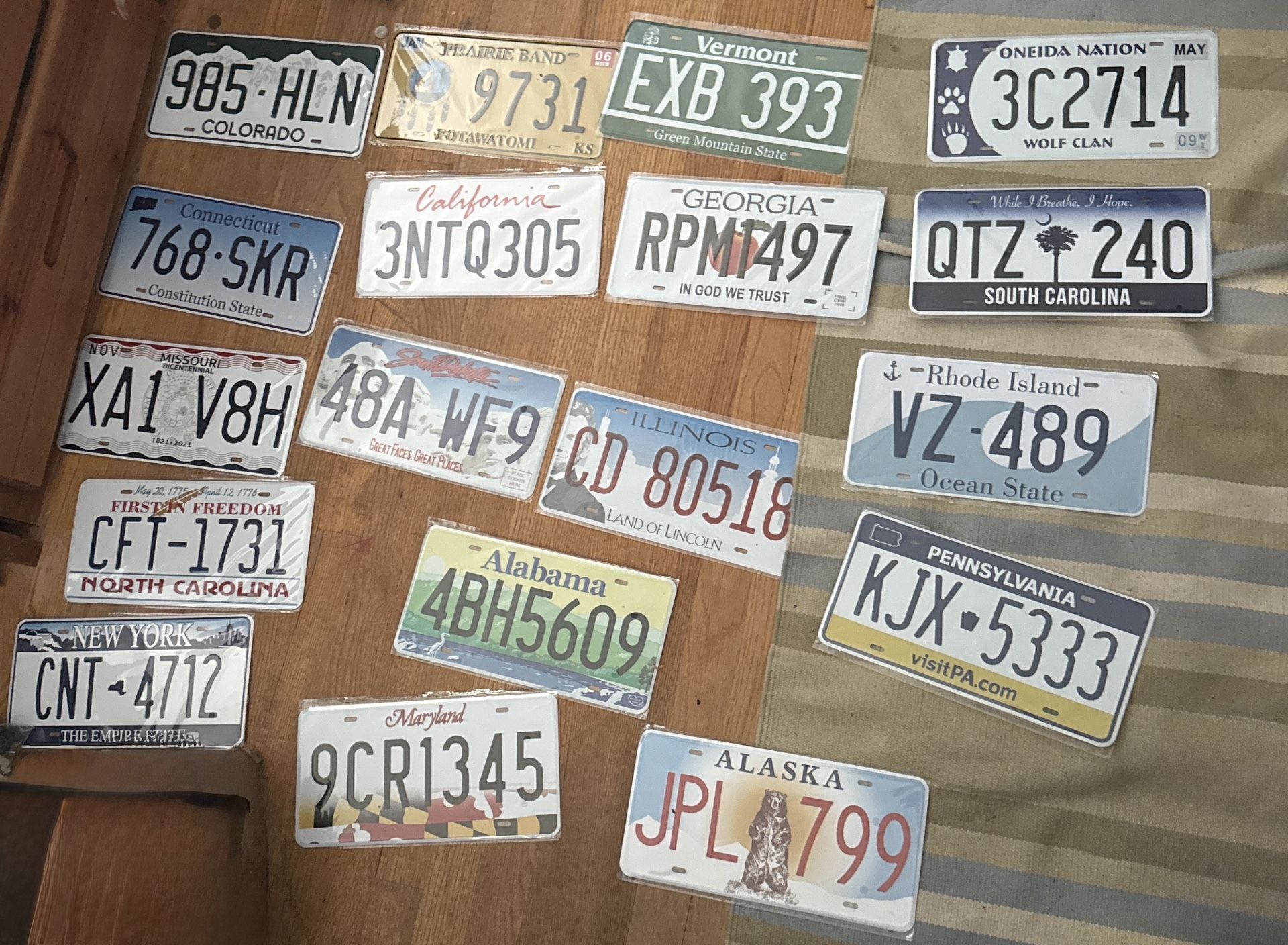Novelty Metal License Plates