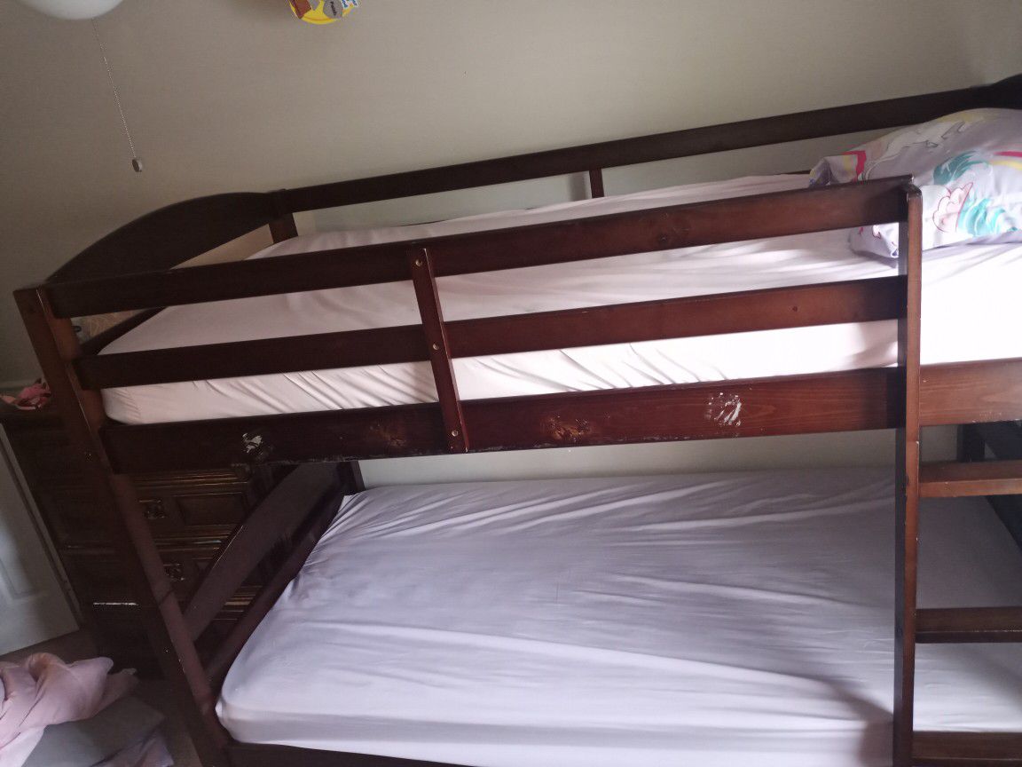 Twin, Twin Bunk Bed With Mattress