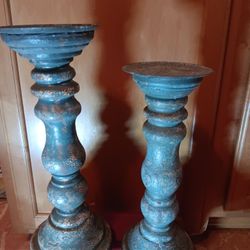 Rustic candle Holders