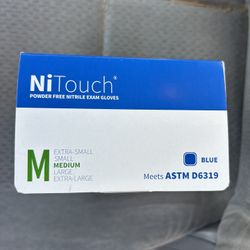 NiTouch Blue Nitrile Exam Gloves (250 gloves/box) Sale price