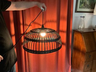 Cool hanging lamp, perfect for dorm room!