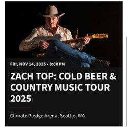Zach Top Tickets @ Climate Pledge Nov 14