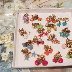 Pretty Little Clip-on Earrings With Cushions 