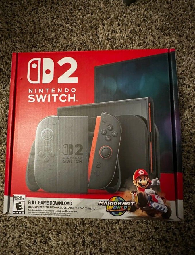 Nintendo Switch 2 Console + Mario Kart World Bundle BRAND NEW
