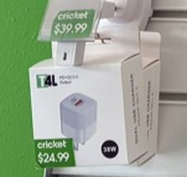 TAL 38W USB Fast Wall Charger — New