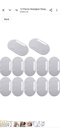 12 Pieces Headgear Strap Cover Comfortable No Face Marks Strap Covers to Reduce Face Neck Pressure(Gray)

