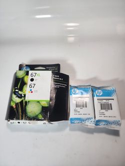 HP 67XL/67 2-Pack Ink Cartridges - Black/Tri-color (3YP30AN)