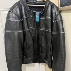 Jacket Leather Motorcycle 