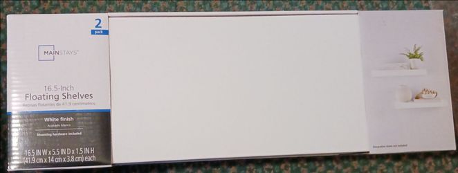 New 2 Pack Floating Shelves