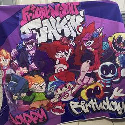 Friday night Funkin Birthday Backdrop