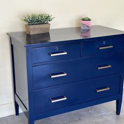 Refurbished Blue Dresser