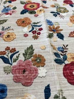 Runner Rug for Kitchen Non Slip 2'6''x8' Washable Rugs with Rubber Backing Soft Floral Animal Cat Carpet Runner for Kitchen Laundry Bedroom Bathroom, 