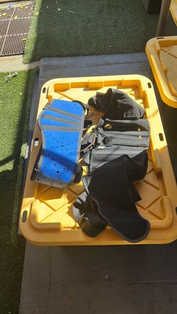 Back Brace two one blue and one gray