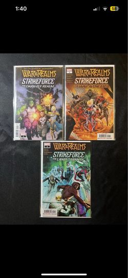 War Of The Realms Strikeforce War Avengers,Land Of Giants,Dark Elf Realm NM/VF