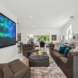 Z Gallerie Gray Leather Modular Sectional 6-Piece or 4-Piece