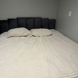 King Size bed frame and Mattress 