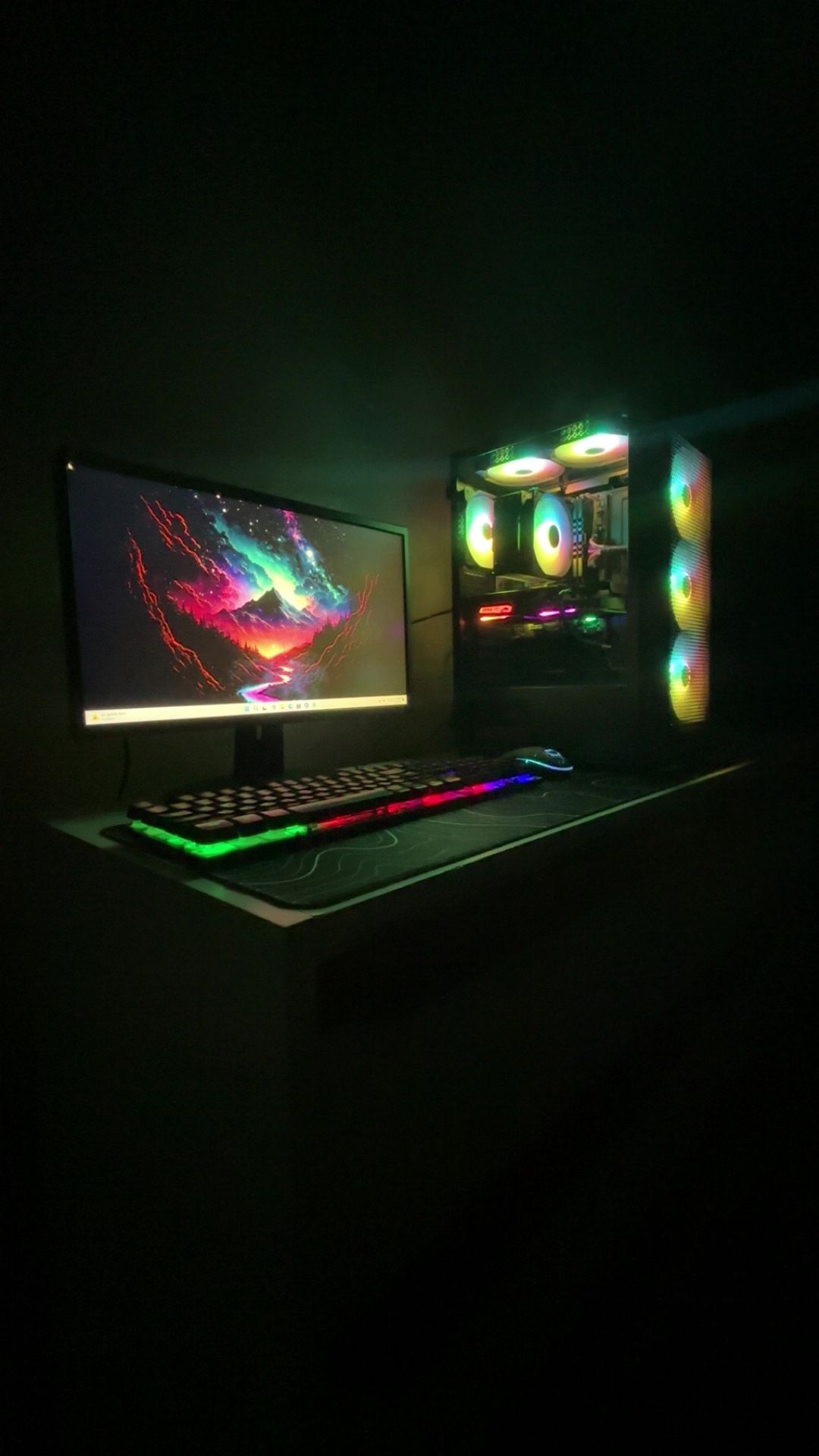 AESTHETIC FULL GAMING SETUP*** GAMING PC,