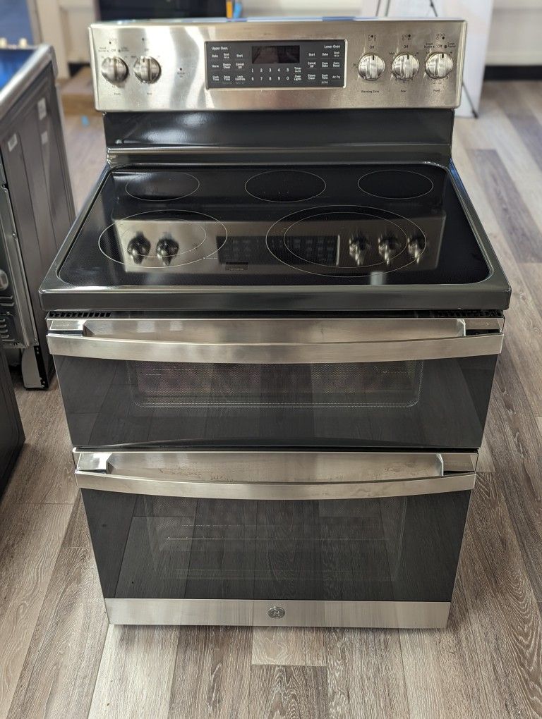GE 6.6cu Freestanding Double Oven Electric Range with Convection and