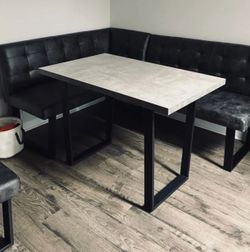 Modern 3-Piece Breakfast Nook Dining Set