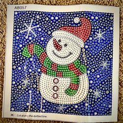 Snowman Crystal Diamond Painting Kit