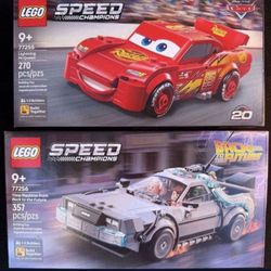 Lego Speed Champions Lightning McQueen and Time Machine from Back To The Future