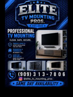 TV MOUNT ON THE WALL