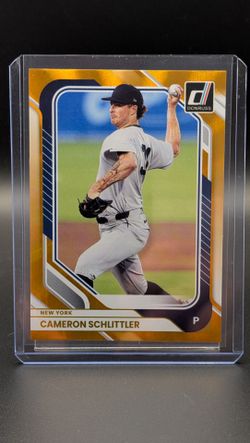 2026 Donruss Baseball Cameron Schlittler New York Orange Lazer Holo Foil /299