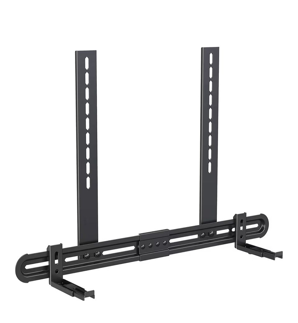 USX MOUNT Universal Soundbar Mount Sound Bar Mounting Bracket to TV, Soundbar Wall Mount Fits 3 Options with Hole/Without