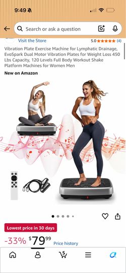 Vibration plate exercise machine