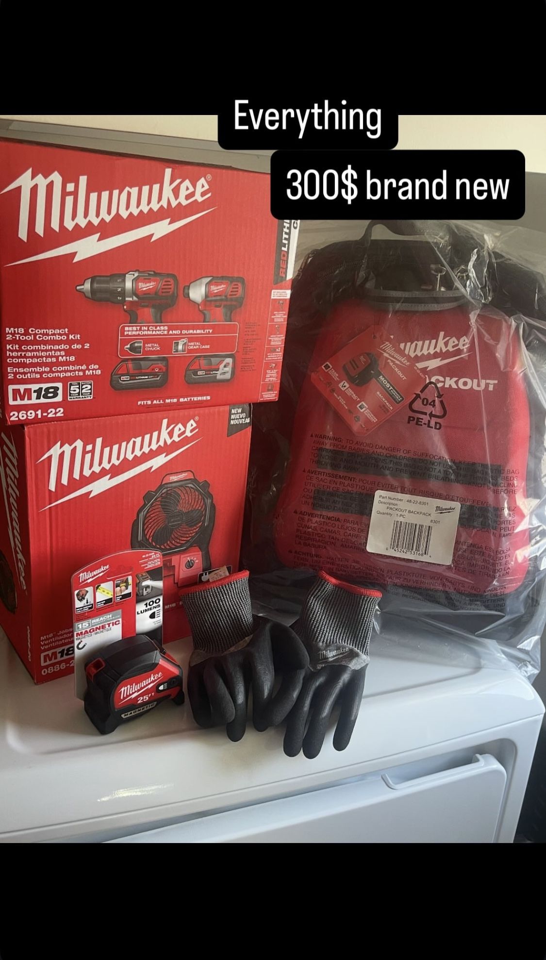 Milwaukee M18 Drills/Tools