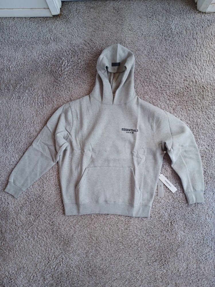 Essentials Dark Oatmeal Hoodie